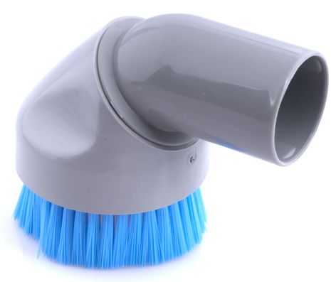 Nilfisk Domestic Vacuum Cleaner AntiAllergenic Blue Bristled Round Dust Brush - TVD The Vacuum Doctor