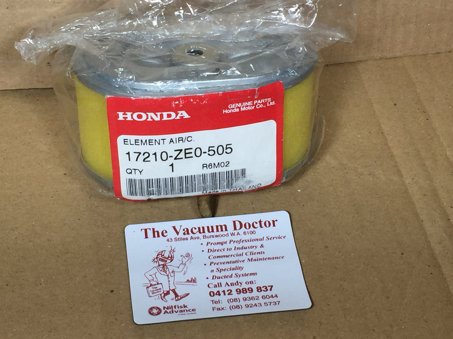 Honda Air Filter 17210-ZE3-010 R9B20 For Gerni G600 With Honda Motor - TVD The Vacuum Doctor