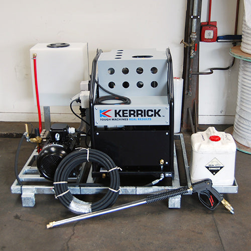 Kerrick PP6012PRO-40KLDG Pro Super Skid Stationary 4500PSI Hot Water Pressure Washer