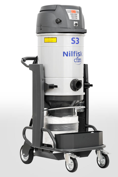 NilfiskCFM S3 N24 HC LP TYPE H Industrial Safety Vacuum Cleaner For Asbestos Complete With DOP CERT