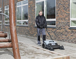 Nilfisk SM800 Walk Behind Floor Sweeper Replaced By SW250 - TVD The Vacuum Doctor
