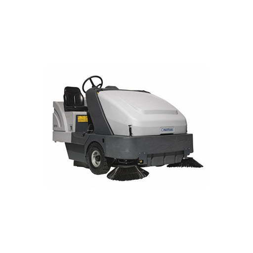 Nilfisk SR1601 G Maxi Kubota LPG Powered Rider Sweeper With Two Brooms - TVD The Vacuum Doctor