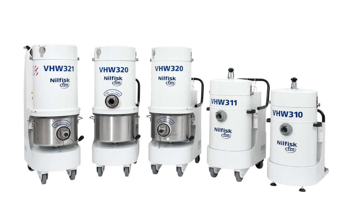 NilfiskCFM VHW321 LC Z21 EXA ANZ White Line Vacuum Cleaner Unit With 3 Phase Induction Motor