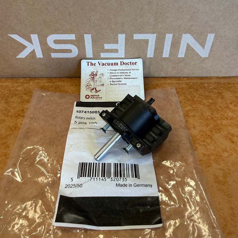 Nilfisk Attix 33 and 44 and VHS42 Wet And Dry Vacuum Cleaner 240V 16Amp 5 POS Rotary Cam Switch