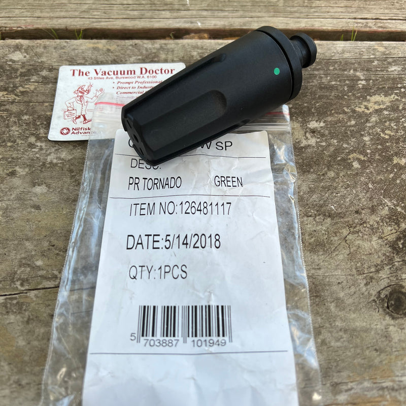 Nilfisk Pressure Washer Click and Clean 150Bar Tornado Nozzle W Green Dot See SKU 126481116 - The Vacuum Doctor