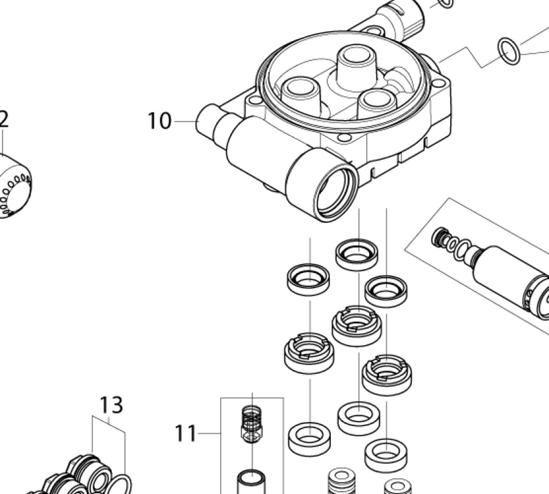 Gerni Super 130.2 and 140.2 and 145.2 and ALTO XT Cold Water Domestic Pressure Washer Seal Kit - The Vacuum Doctor