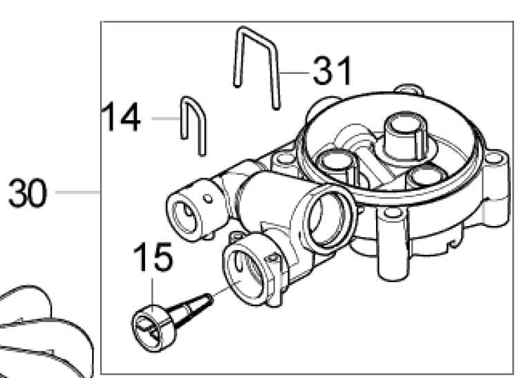 Gerni Super 150.3 Domestic Cold Water Pressure Washer Plastic Water Inlet Fitting NA01