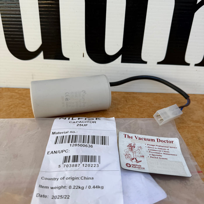 Nilfisk and Gerni (Consumer) Super 130.3 Series Cold Water Pressure Washer 25uF RUN Capacitor