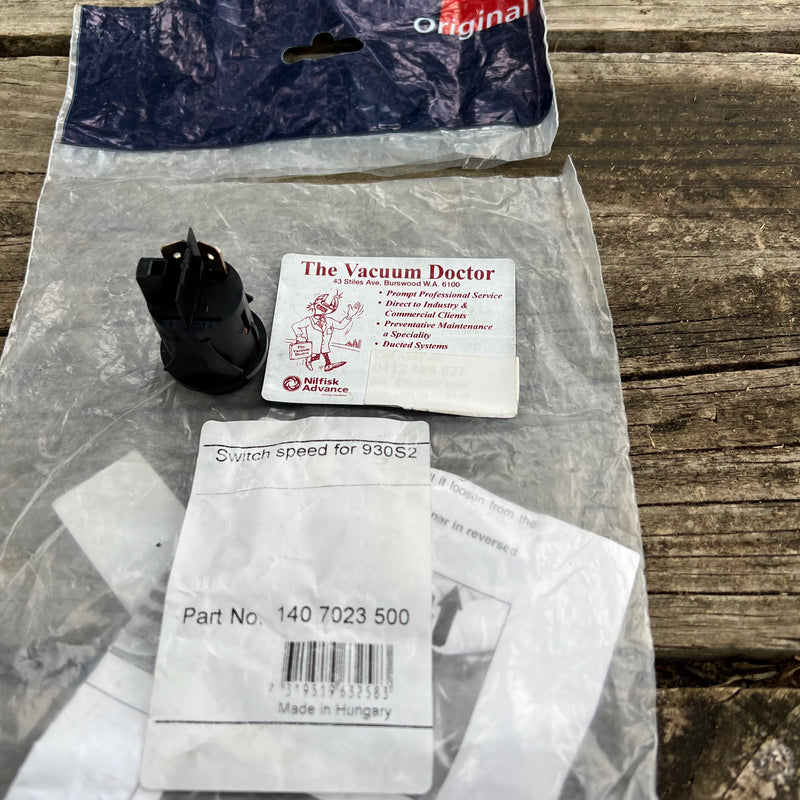 Nilfisk GD930/S2 and Electrolux UZ930/S2 Panther Vacuum Cleaner Hi/Lo Speed Switch