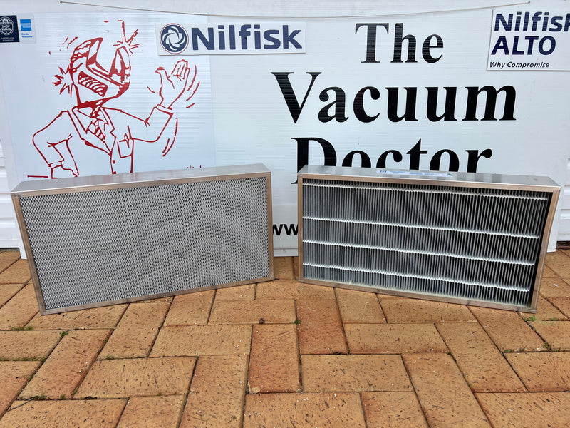 Nilfisk Rider Sweeper SR1100 and SR1300 and Floortec 570 580 670 680 Antistatic Polyester Main Panel Dust Filter - The Vacuum Doctor