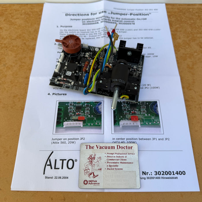 Nilfisk-Alto 560-21XC and 760-21 XC Xtreme Vacuum Cleaner PC Board NO BEEPER