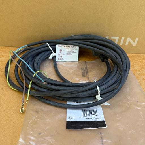 Nilfisk VHS42 and Attix 3 5 7 and 9 and Attix 33 and 44 and Nilfisk IVB 3 5 7 9 Vacuum Cleaner Butyl Rubber 3 Core Cord 8m Long With Aussie Plug - The Vacuum Doctor