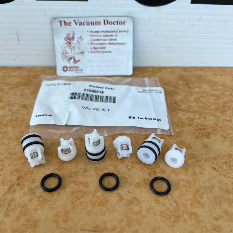 Gerni Classic 100.4 and 120.4 and 115.5 and 120.5 and 125.5 Domestic Pressure Washer Valve Kit - The Vacuum Doctor