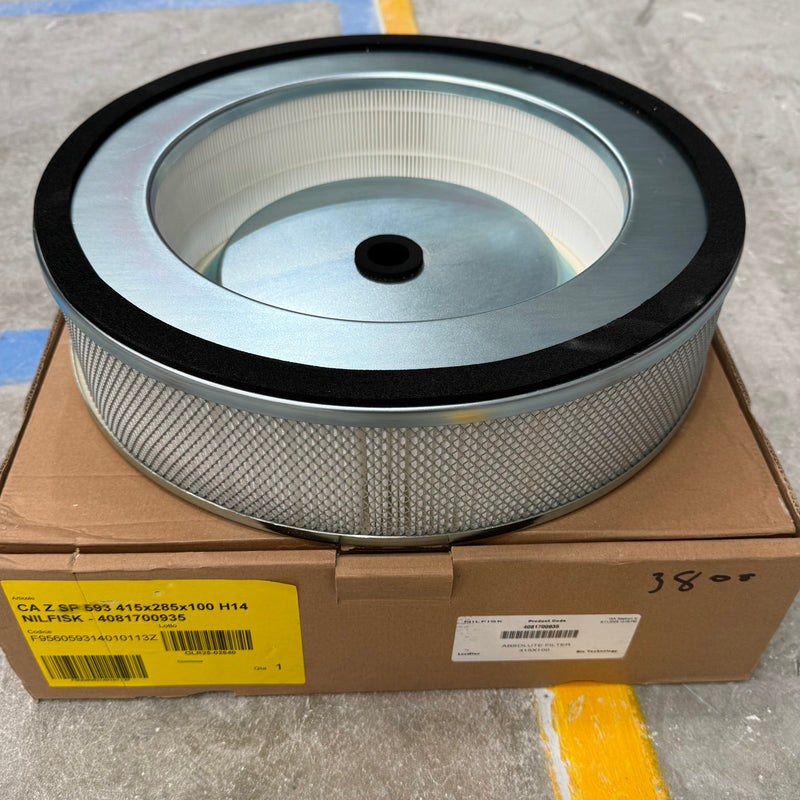 Nilfisk S2 and S3 and T22 and T40 and T75 and VHB436 and SP103B and SP304WP Industrial Vacuum Cleaner Absolute HEPA 14 Filter