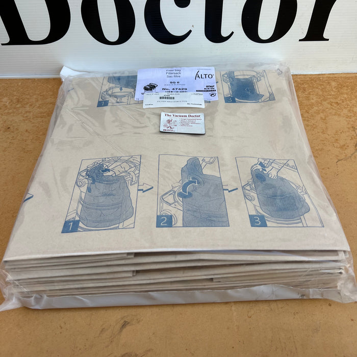 Nilfisk-Alto SQ650-11 Industrial Wet and Dry Vacuum Cleaner Dustbags 5 Pack