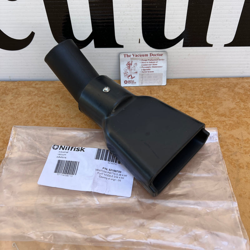 Nilfisk and Tellus Industrial Vacuum Cleaner 38mm Black Gulper Nozzle