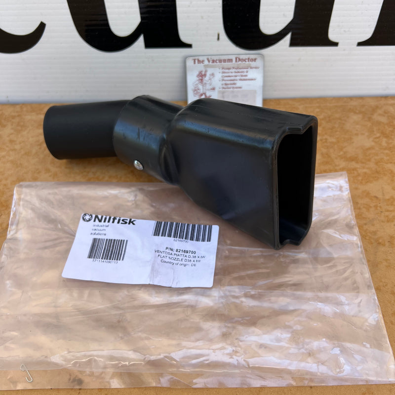 Nilfisk and Tellus Industrial Vacuum Cleaner 38mm Black Gulper Nozzle