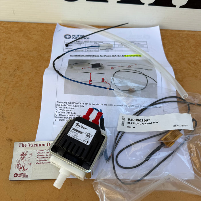 Nilfisk CA340 and Advance Micromatic 14 Electric Floor Scrubber 2 Speed Solution Pump