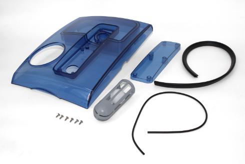 Nilfisk SC351 Walk Behind Battery Floor Scrubber Smoked Grey Transparent Tank Cover Kit