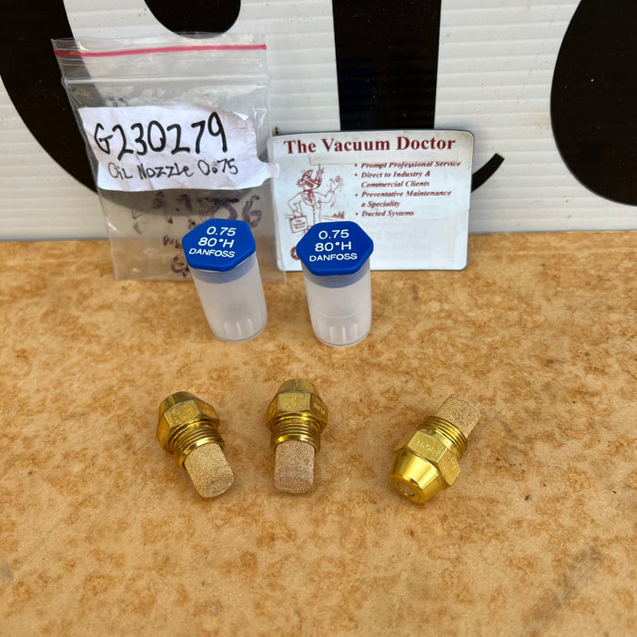 Danfoss Oil Nozzle 0.75 Gallon/Hr Used In The Oil Burner Of Hot Water Pressure Washers