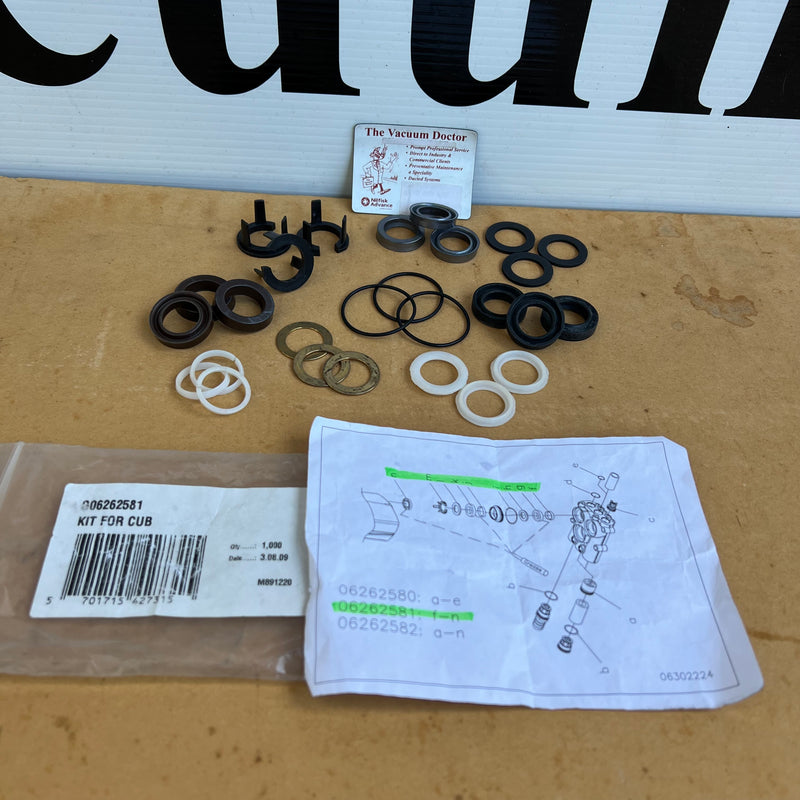 Gerni Cub Cold Water Pressure Washer Pump Repair Kit - ONE ONLY - The Vacuum Doctor