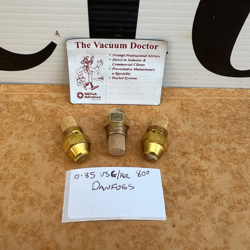 Danfoss Oil Nozzle 0.85 Gallon/Hr Used In The Oil Burner Of The Gerni G3000 Hot Water Pressure Washer - The Vacuum Doctor