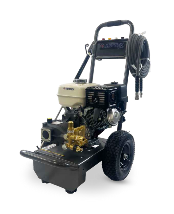 Kerrick HH3012 Petrol Powered Mobile 3000PSI Cold Water Pressure Washer With CAT Pump