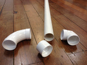 Central Ducted Vacuum Cleaner System Short 90 degree 50mm PVC Elbow - TVD The Vacuum Doctor