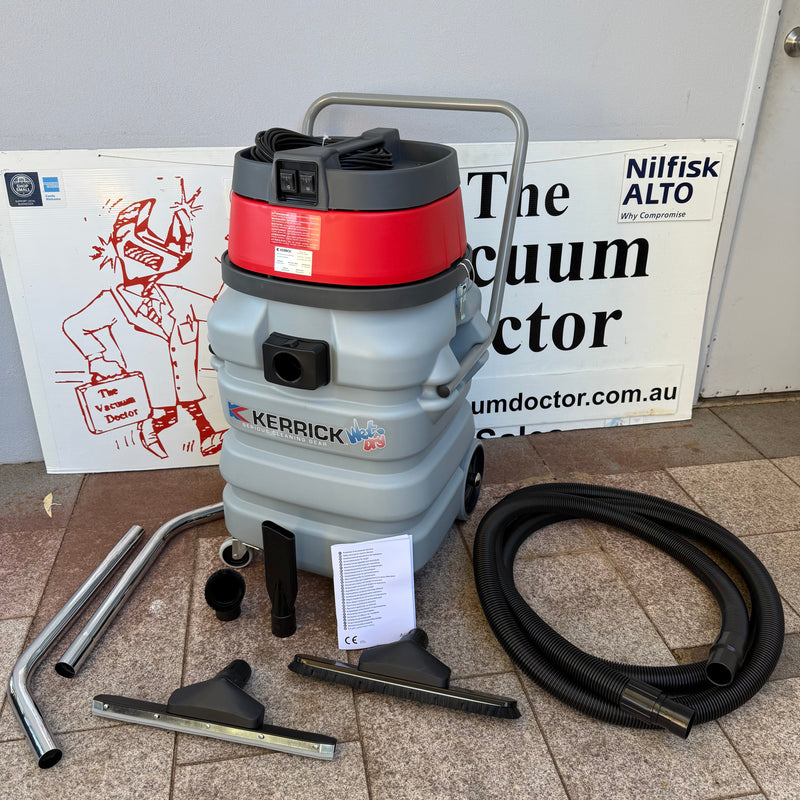 Kerrick KVAC59PE Dual Motor Wet and Dry Walk Behind Commercial Vacuum Cleaner - The Vacuum Doctor