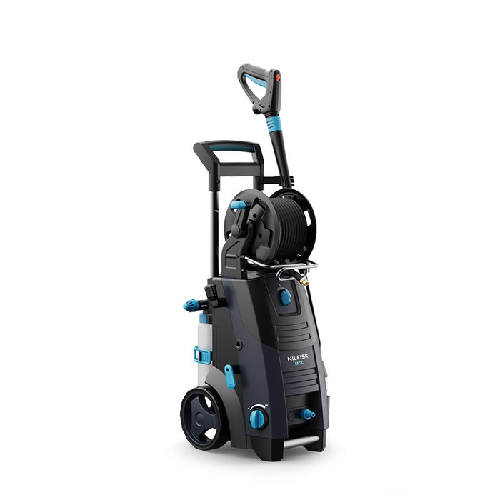 Nilfisk Black MC 2C 120/520 XT Au Professional Electric Pressure Washer with ERGO Accessories and 4-in-1- Lance and Hose Reel - FREE Aussie Delivery!