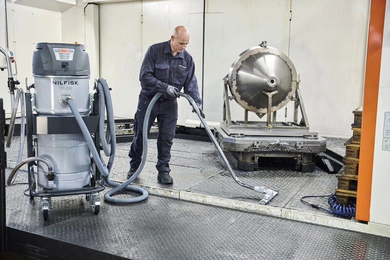NILFISK OIL230 Oil and Chip Recovery 230V Single Phase Industrial Vacuum Cleaner - Contact Us For Price