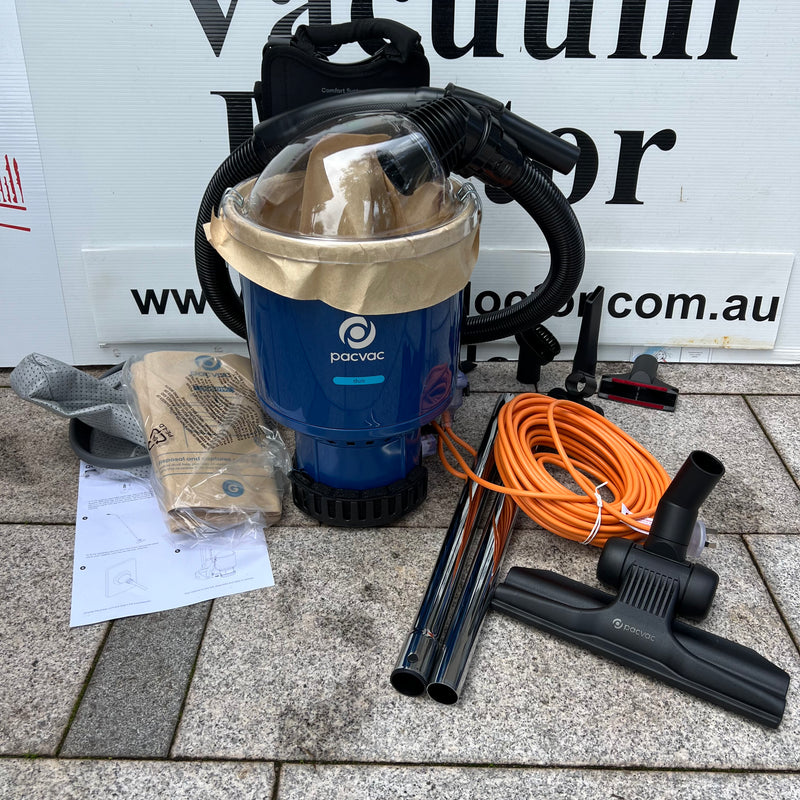 PACVAC Superpro 700 Duo BACKPACK Vacuum Cleaner For Where Spillage May Occur - The Vacuum Doctor