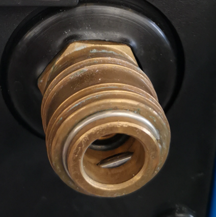 Brass 1/4" Quick Release Male Fitting For Kerrick Sabrina Solution Line and Handpiece and Wand - The Vacuum Doctor