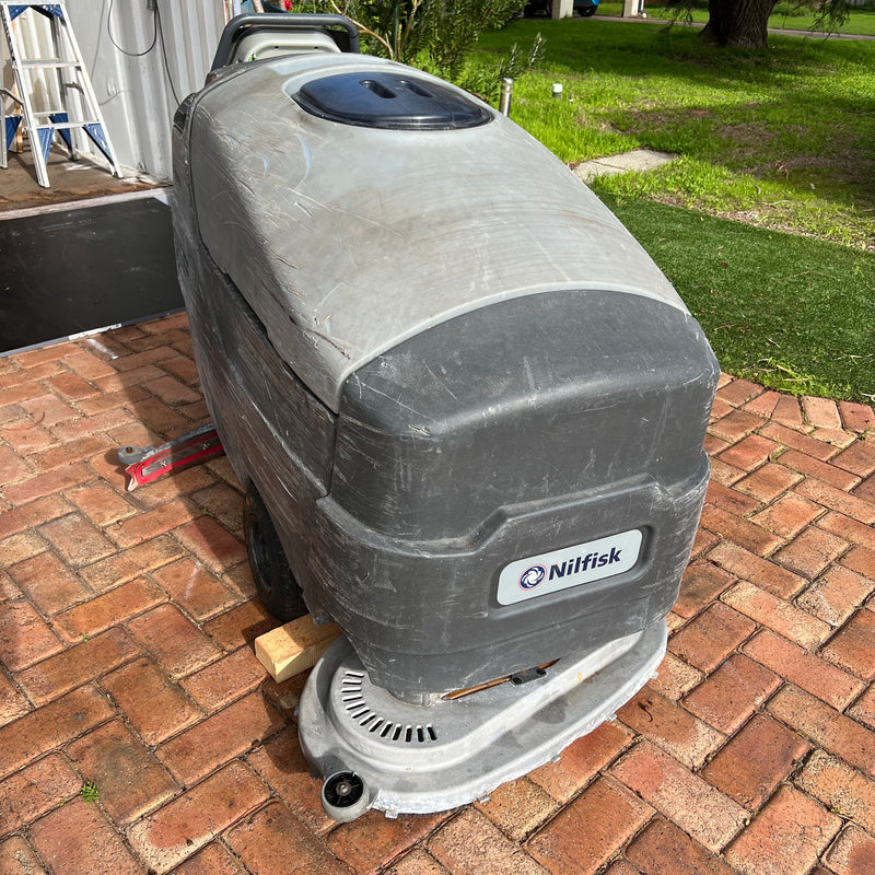 Secondhand Nilfisk BA855 36V Battery Operated Automatic Floor Scrubber Drier AS IS