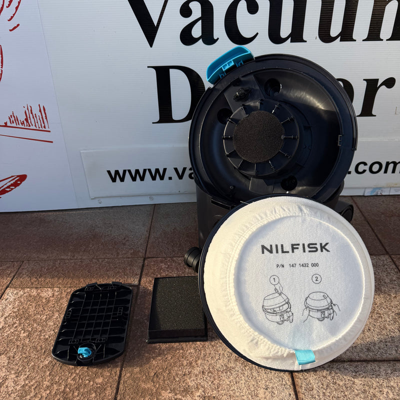 NEW GENERATION - More Attractive Improved 1200 Watt Nilfisk VP300 ECO Commercial Vacuum Cleaner
