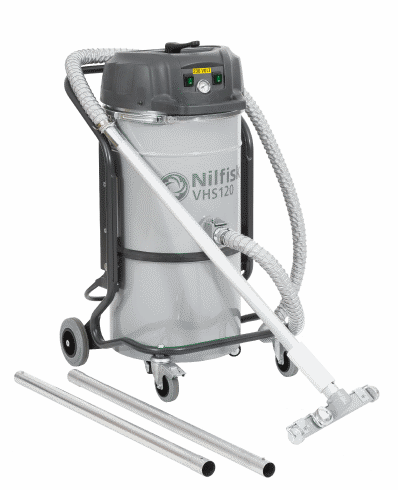NilfiskCFM 40mm x 40cm Wide Aluminium Wheeled Floor Nozzle (WFN) With Metal Wheels For Vacuuming Ovens