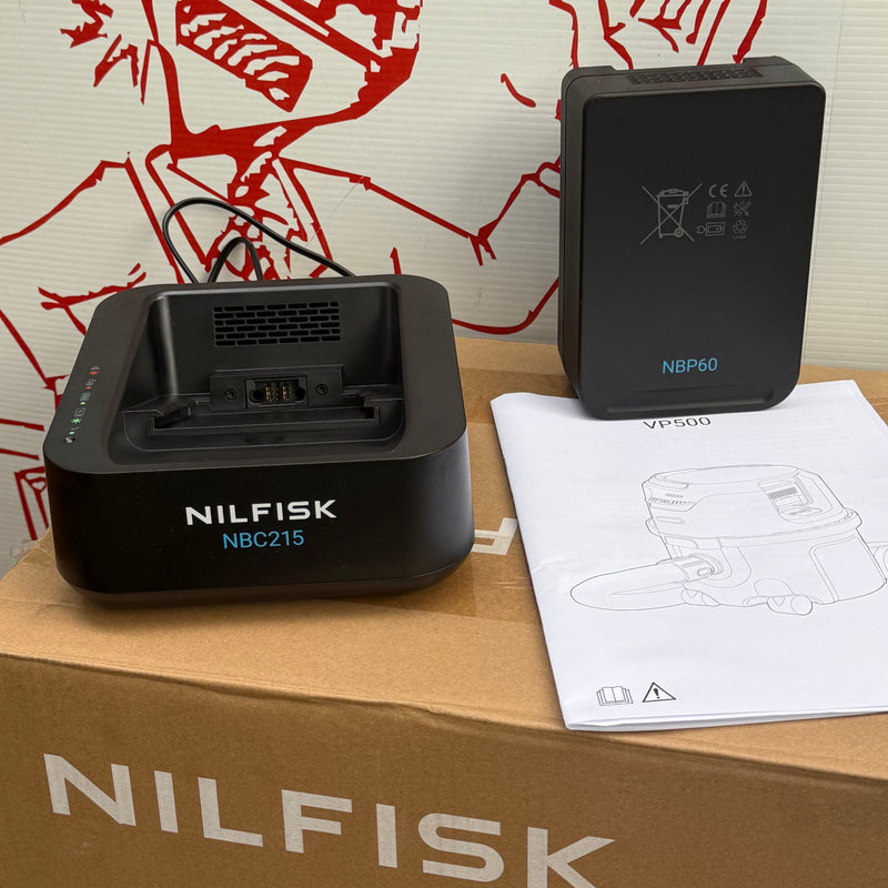 Nilfisk VP500 36V Li-ion Battery Powered HEPA Filtered Vacuum Cleaner Up To 55 mins Run-time - FREE Aussie Delivery!