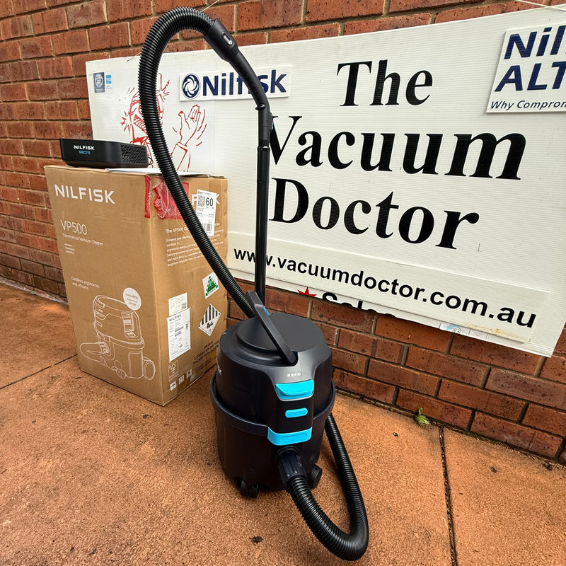Nilfisk VP500 36V Li-ion Battery Powered HEPA Filtered Vacuum Cleaner Up To 55 mins Run-time - FREE Aussie Delivery!