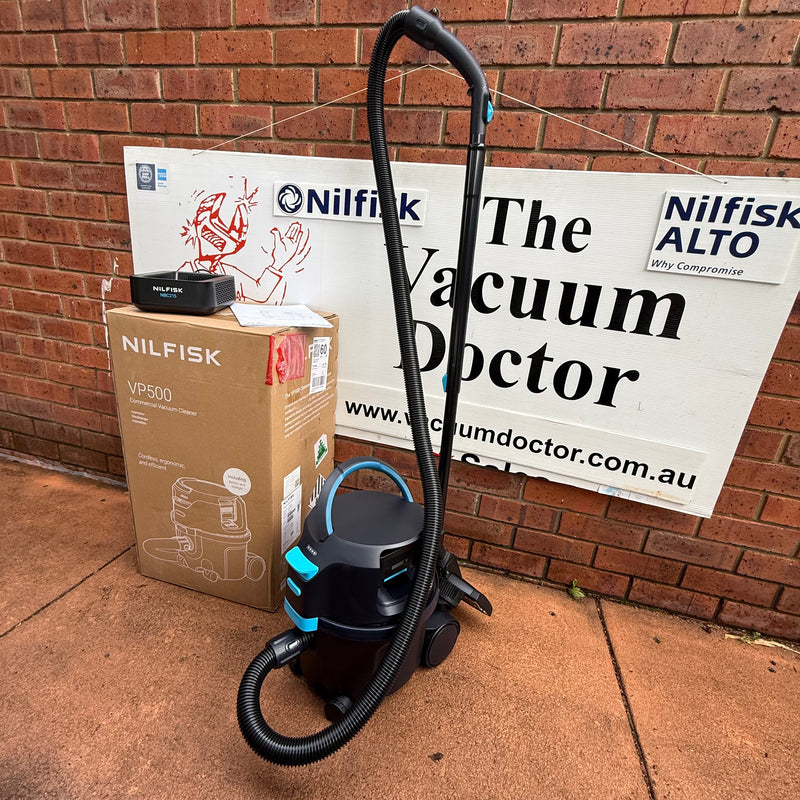 Nilfisk VP500 36V Li-ion Battery Powered HEPA Filtered Vacuum Cleaner Up To 55 mins Run-time - FREE Aussie Delivery!