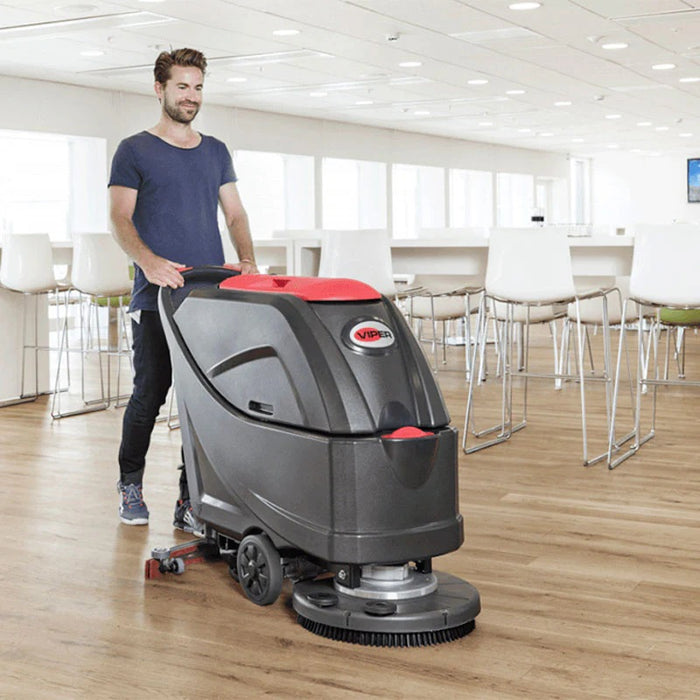 Viper AS5160T Mid-Sized Battery Powered Walk Behind Traction Drive Single Disc Scrubber-Drier