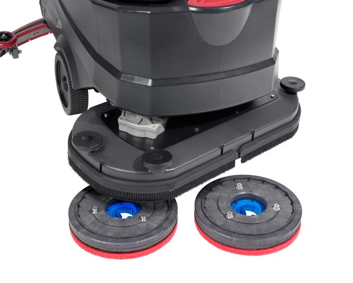 Viper AS6690T Large Battery Powered Walk Behind Traction Drive Twin Disc Scrubber-Drier - FREE Aussie Delivery - Email Us For Your Price!