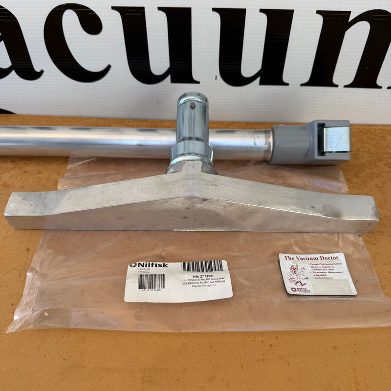 NilfiskCFM 40mm x 40cm Wide Aluminium Nozzle For Vacuuming Bakers Ovens and Pizza Ovens - The Vacuum Doctor