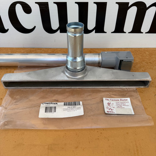NilfiskCFM 40mm x 40cm Wide Aluminium Nozzle For Vacuuming Bakers Ovens and Pizza Ovens - The Vacuum Doctor