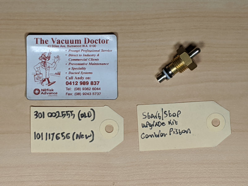 Nilfisk-ALTO Gerni Poseidon 3 Cold Water Pressure Washer Start/Stop Upgrade Kit Brass Control Piston