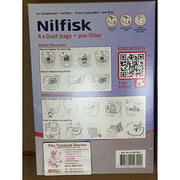 Nilfisk Extreme and GM200 to GM500 King and Elite Self Closing Synthetic Dustbags - TVD The Vacuum Doctor