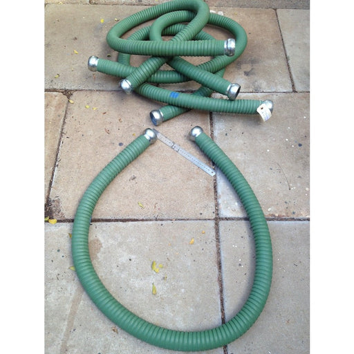 Nilfisk GM82 Green Rubber Reinforced 2m x 50mm Bare Industrial Vacuum Cleaner Hose - The Vacuum Doctor