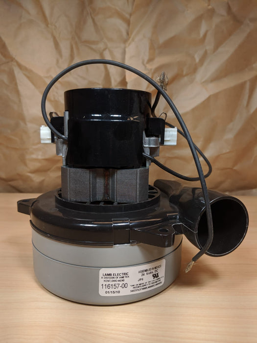 Ametek 116157 24V DC Two Stage 400Watt Tangential Vacuum Motor For Floor Scrubber - TVD The Vacuum Doctor