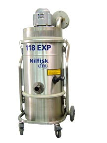 NilfiskCFM 118 EXP CSA Approved Explosion Proof Vacuum Cleaner