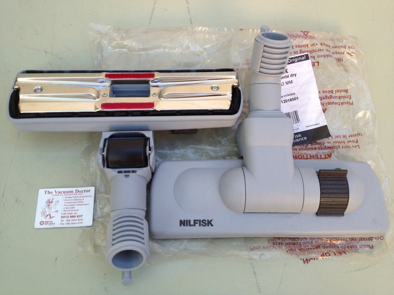 Nilfisk Commercial Vacuum Cleaner Grey Delux 32mm Combi Nozzle SEE 140-8492-510 - TVD The Vacuum Doctor