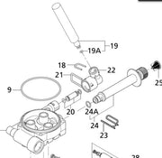 Gerni Super 140.2 PLUS Domestic Cold Water Pressure Washer Outlet Short Connection Hose - The Vacuum Doctor